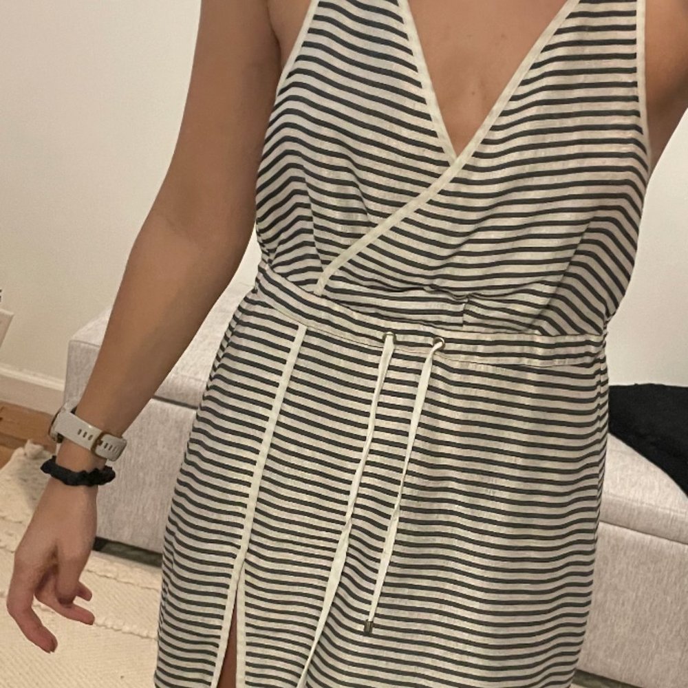 NBD Blue & White Striped Dress